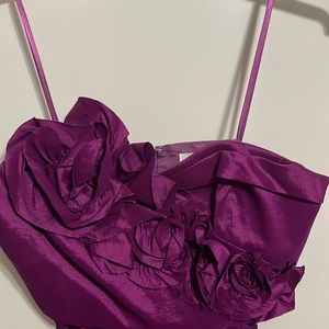 Magenta strapless dress in perfect condition Only worn once